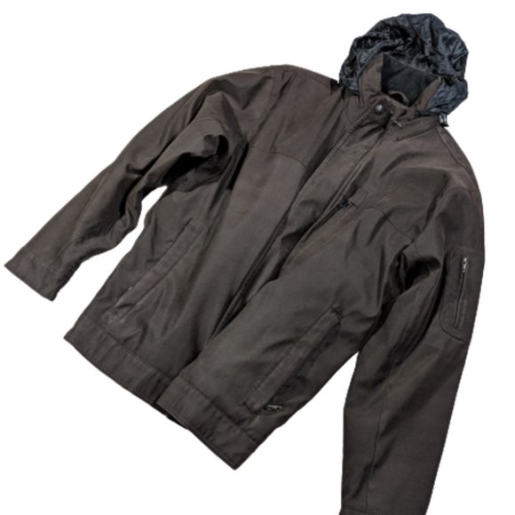 Michael Kors men's hooded‎ lined coat, soft shell - Picture 1 of 15